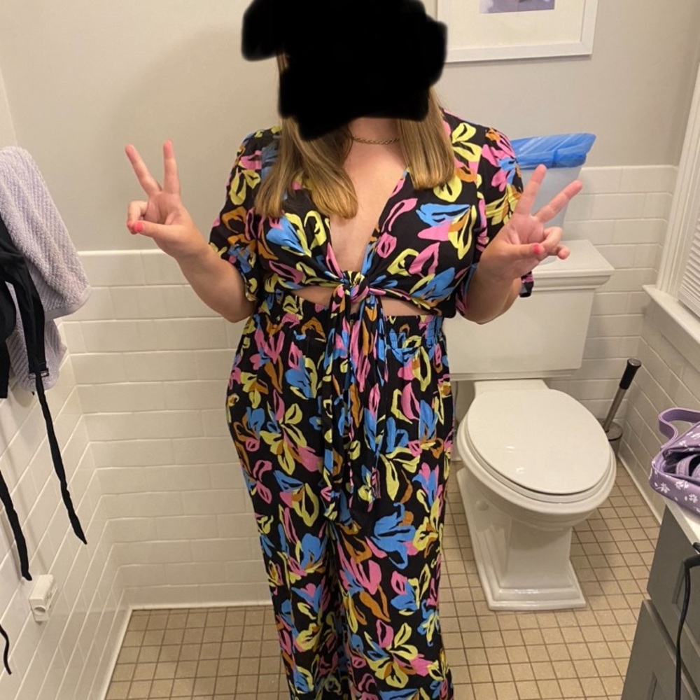 Colorful Floral Jumpsuit